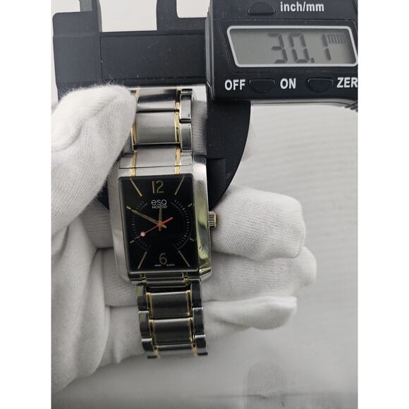 Rare Swiss ESQ Movado Synthesis Men’s Quartz Watch New Battery Tested Runs Well - Picture 13 of 13